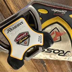 Left hand TaylorMade Rossa Monza Spider Golf Putter with cover.